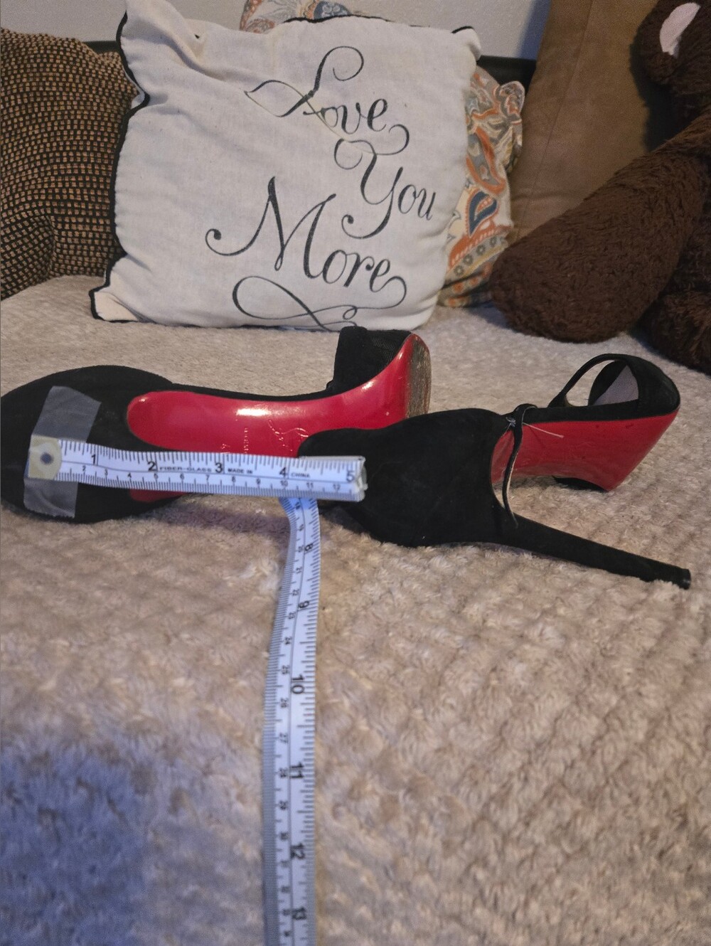 Black Peep-Toe Heels - Picture 7 of 7